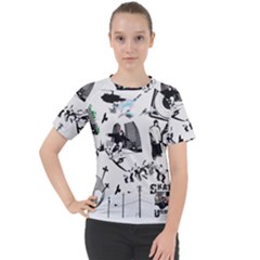 Skater-underground Women s Sport Raglan Tee