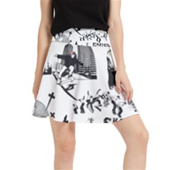 Skater-underground Waistband Skirt