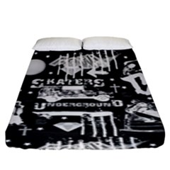 Skater-underground2 Fitted Sheet (king Size)