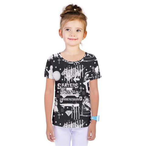 Skater-underground2 Kids  One Piece Tee by PollyParadise