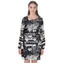 Skater-underground2 Long Sleeve Chiffon Shift Dress  View1