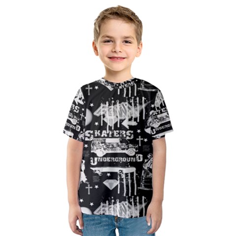 Skater-underground2 Kids  Sport Mesh Tee by PollyParadise