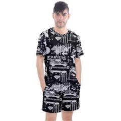 Skater-underground2 Men s Mesh Tee And Shorts Set