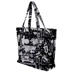 Skater-underground2 Zip Up Canvas Bag by PollyParadise