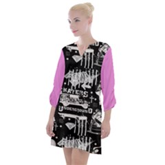 Skater-underground2 Open Neck Shift Dress by PollyParadise