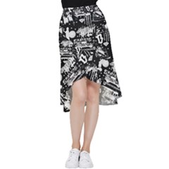 Skater-underground2 Frill Hi Low Chiffon Skirt