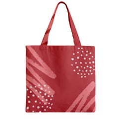 Terracota  Zipper Grocery Tote Bag by Sobalvarro