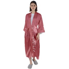 Terracota  Maxi Satin Kimono by Sobalvarro