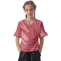 Terracota  Kids  V-neck Horn Sleeve Blouse