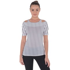 Zappwaits - Fine Shoulder Cut Out Short Sleeve Top by zappwaits