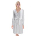 Zappwaits - fine Long Sleeve Velvet Front Wrap Dress View1