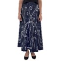 Abstract Surface Artwork Flared Maxi Skirt View1