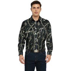 Abstract Surface Artwork Men s Long Sleeve Pocket Shirt  by dflcprintsclothing