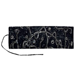 Abstract Surface Artwork Roll Up Canvas Pencil Holder (m) by dflcprintsclothing