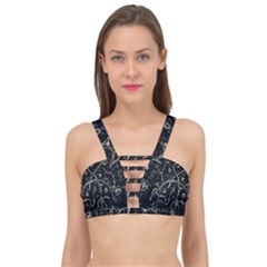 Abstract Surface Artwork Cage Up Bikini Top by dflcprintsclothing