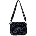 Abstract Surface Artwork Saddle Handbag View3