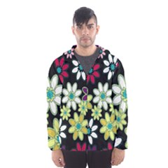 Flowerpower Men s Hooded Windbreaker