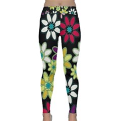 Flowerpower Classic Yoga Leggings by PollyParadise