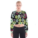 Flowerpower Cropped Sweatshirt View1