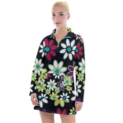 Flowerpower Women s Long Sleeve Casual Dress