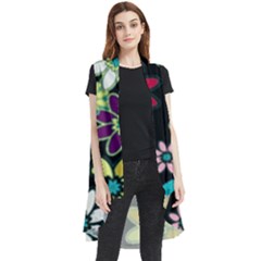 Flowerpower Sleeveless Chiffon Waistcoat Shirt