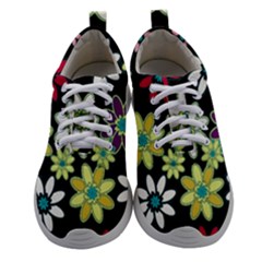 Flowerpower Athletic Shoes by PollyParadise