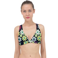 Flowerpower Classic Banded Bikini Top by PollyParadise