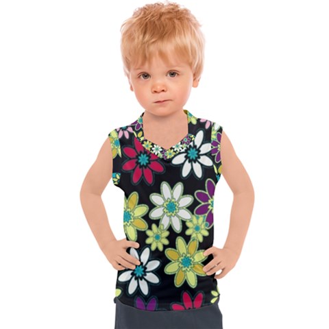 Flowerpower Kids  Sport Tank Top by PollyParadise