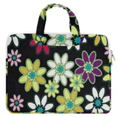 Flowerpower Macbook Pro Double Pocket Laptop Bag