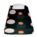 Black peach white  Fitted Sheet (Single Size) View1