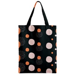 Black Peach White  Zipper Classic Tote Bag by Sobalvarro