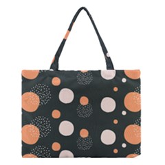 Black Peach White  Medium Tote Bag by Sobalvarro