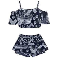 Royalcrown Kids  Off Shoulder Skirt Bikini