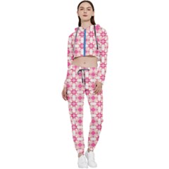 Pinkshabby Cropped Zip Up Lounge Set