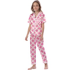 Pinkshabby Kids  Satin Short Sleeve Pajamas Set