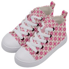 Pinkshabby Kids  Mid-top Canvas Sneakers by PollyParadise