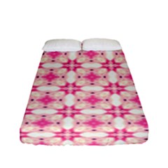 Pink-shabby-chic Fitted Sheet (full/ Double Size) by PollyParadise