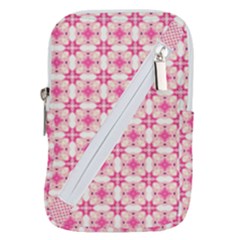 Pink-shabby-chic Belt Pouch Bag (large)