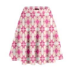 Pink-shabby-chic High Waist Skirt by PollyParadise