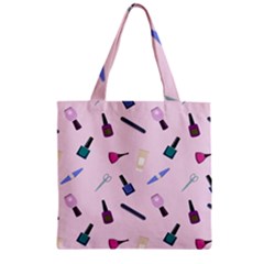 Accessories For Manicure Zipper Grocery Tote Bag by SychEva