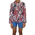 Vibrant Abstract Textured Artwork Print Kids  Long Sleeve Swimwear View1