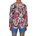 Vibrant Abstract Textured Artwork Print Kids  Long Sleeve Swimwear View2