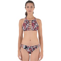 Vibrant Abstract Textured Artwork Print Perfectly Cut Out Bikini Set by dflcprintsclothing