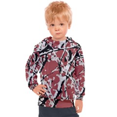 Vibrant Abstract Textured Artwork Print Kids  Hooded Pullover by dflcprintsclothing