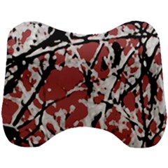 Vibrant Abstract Textured Artwork Print Head Support Cushion by dflcprintsclothing