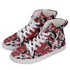 Vibrant Abstract Textured Artwork Print Men s Hi-top Skate Sneakers