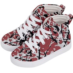 Vibrant Abstract Textured Artwork Print Kids  Hi-top Skate Sneakers by dflcprintsclothing