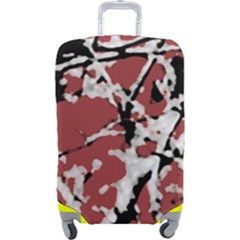 Vibrant Abstract Textured Artwork Print Luggage Cover (large)