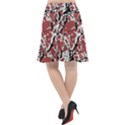 Vibrant Abstract Textured Artwork Print Fishtail Chiffon Skirt View2