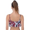 Vibrant Abstract Textured Artwork Print Frill Bikini Top View2